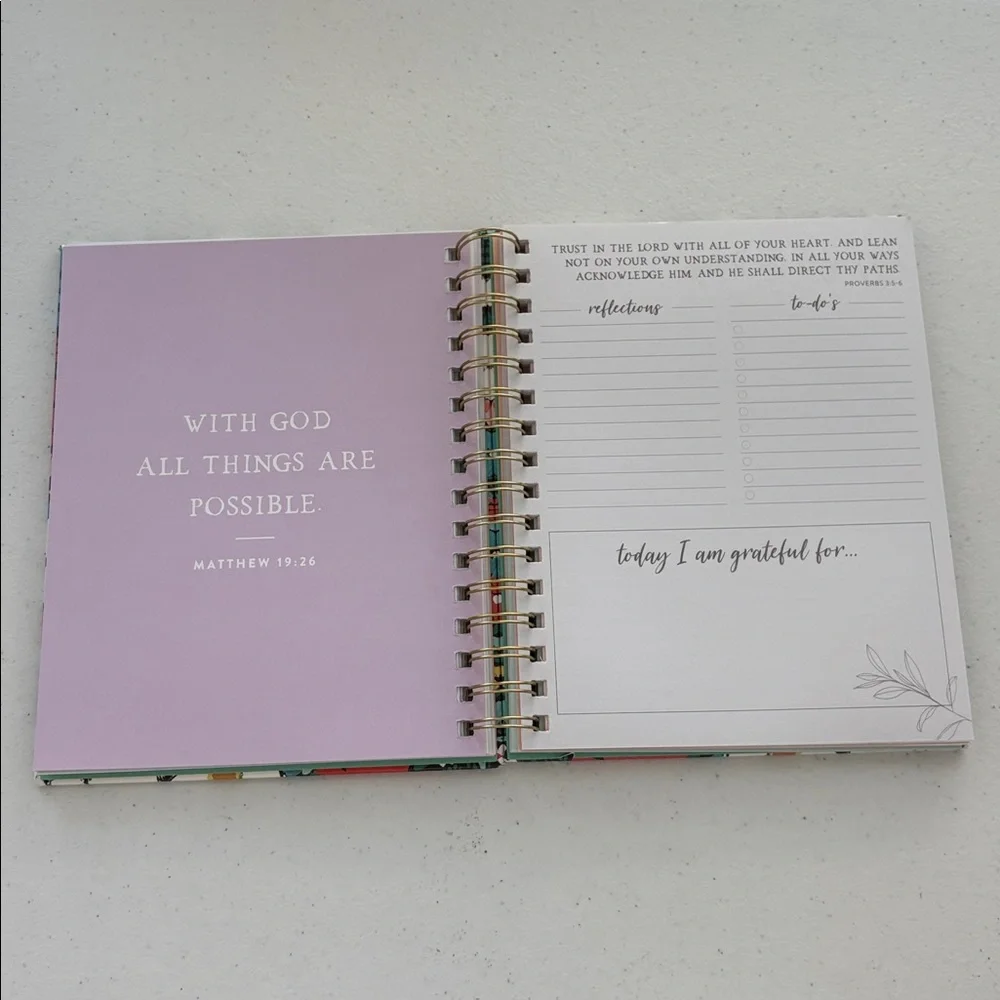 Deluxe Prayer Journal Spiral Bound with Stickers and Journaling Pages